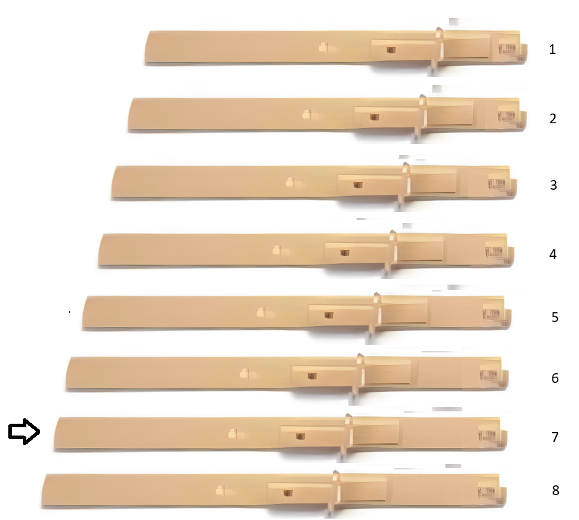 extension tips, pair, metal, gold size 7