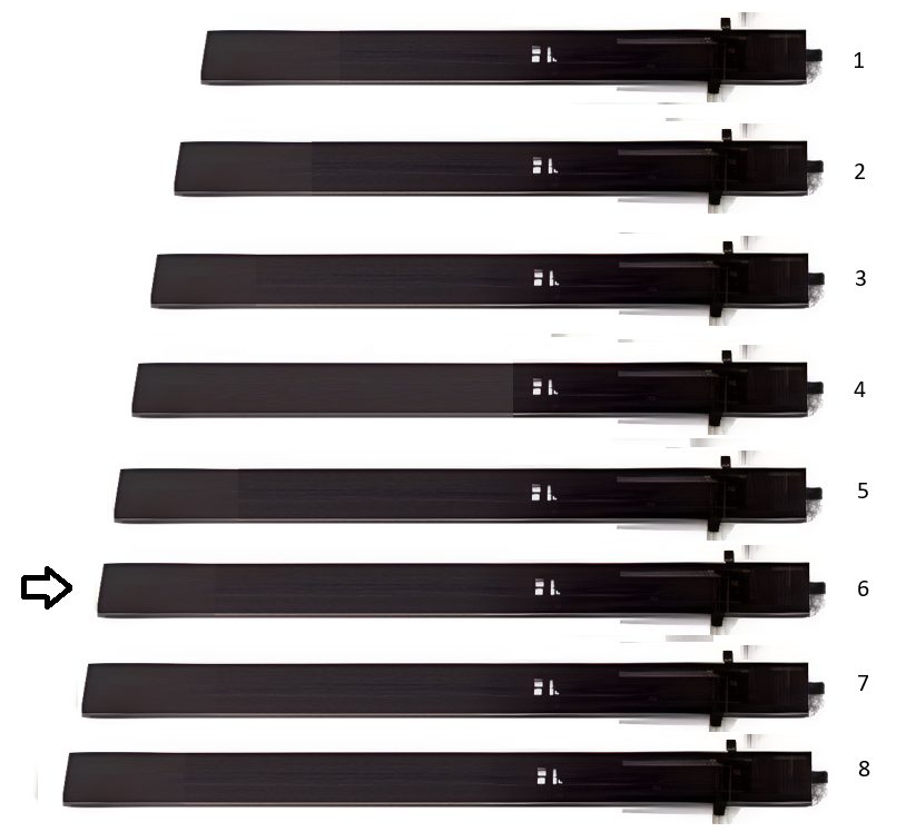 extension tips, pair, metal, black size 6