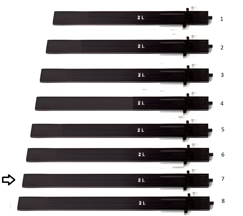 extension tips, pair, metal, black size 7