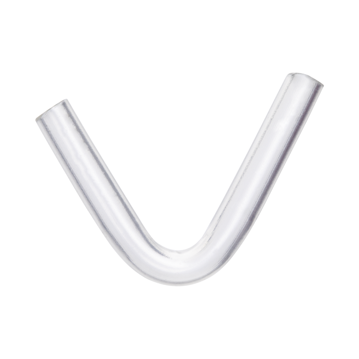 Codo de PVC Ø2 predoblada -- corta -- 100 piezas -- Ø3 mm