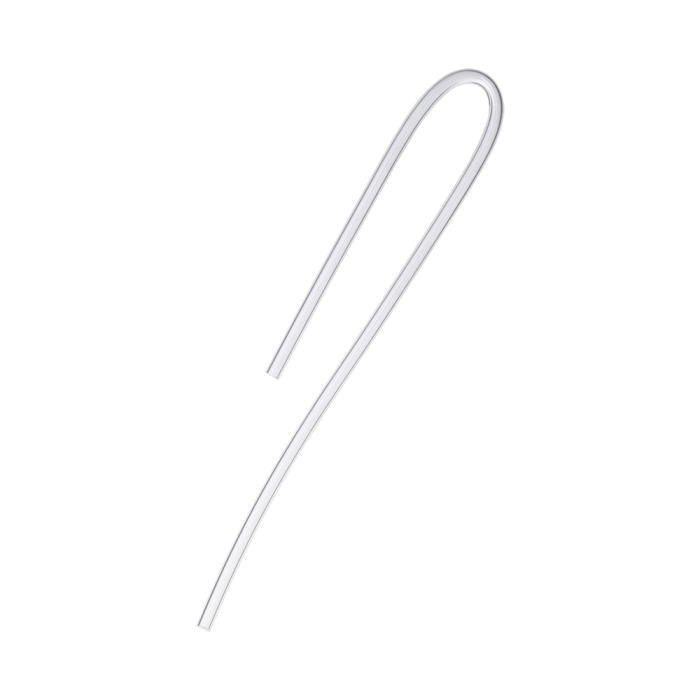 Manguera de PVC Ø2 predoblada / Manguera de PVC Ø2 predoblada -- corta -- 50 piezas -- Ø4 mm