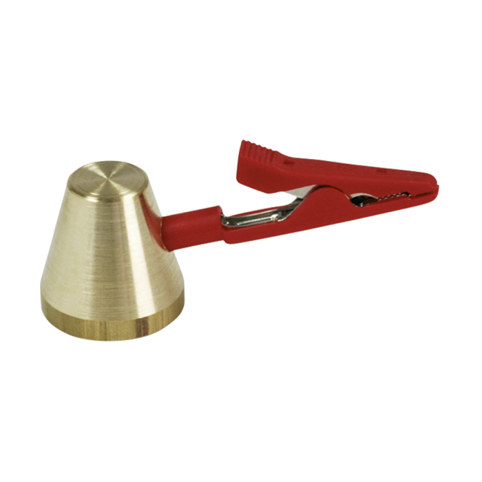 Soporte de cono de latón con abrazadera